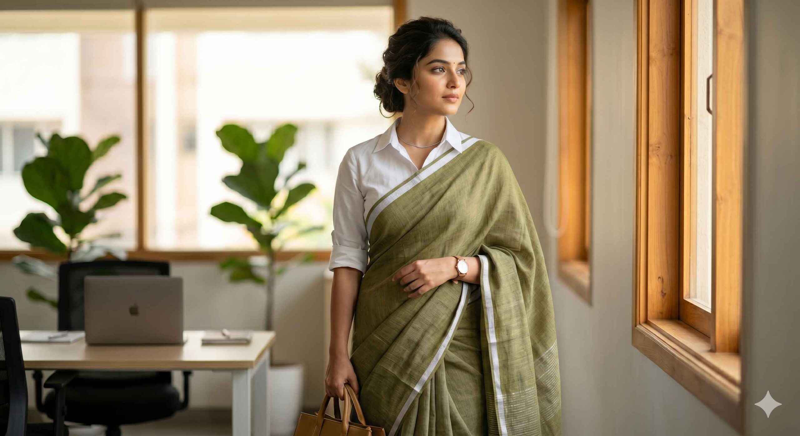 How to Style Linen Sarees for Daily & Office Wear