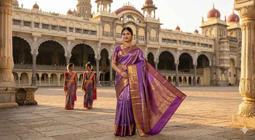 Mysore-silk-with-palace