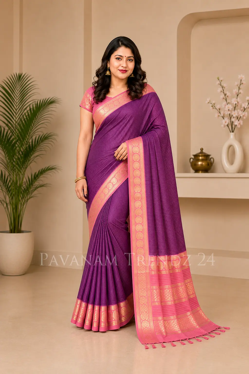 Soft Semi Silk Saree- N3-09 - Image 2