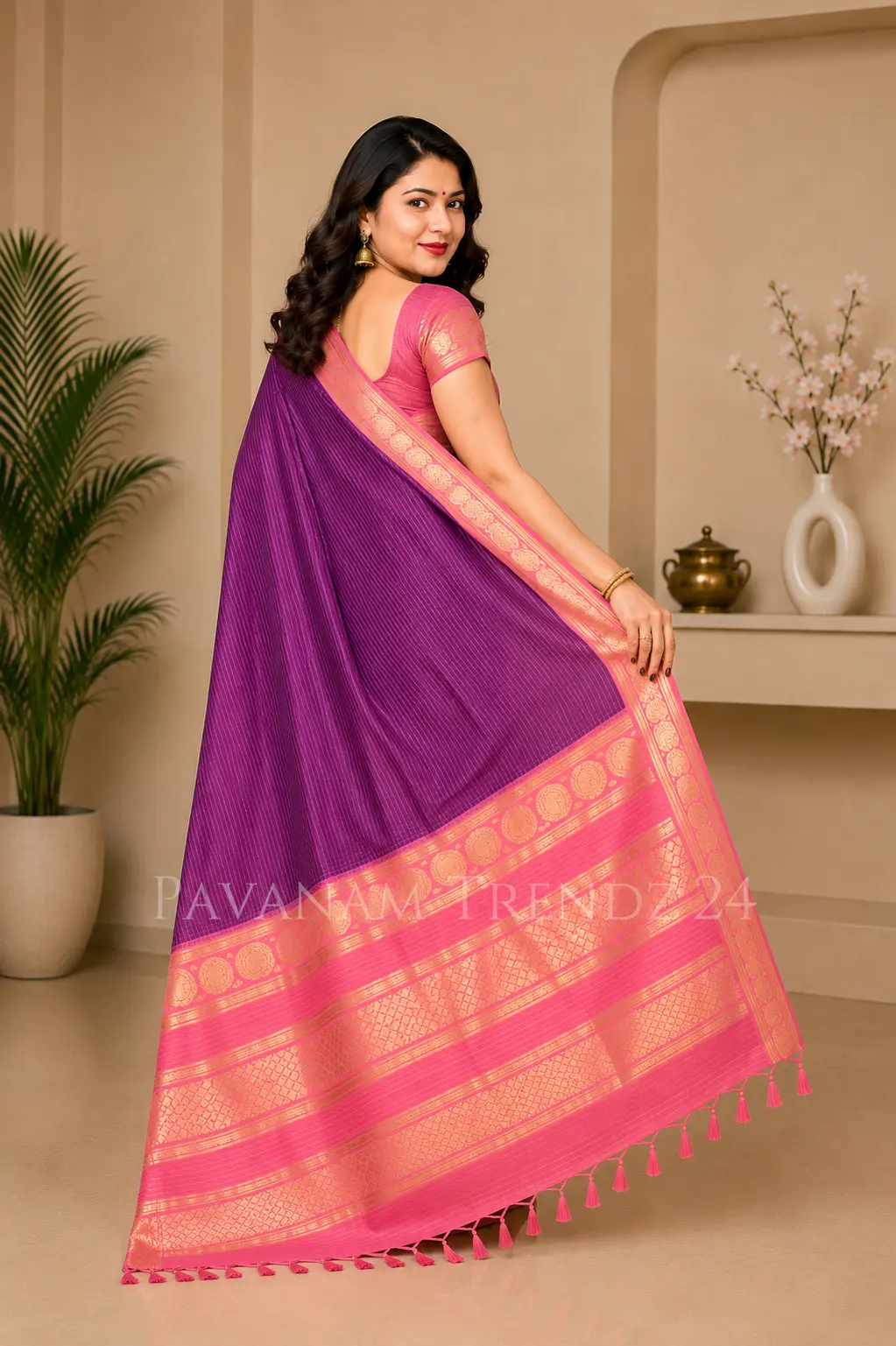 Soft Semi Silk Saree- N3-09 - Image 3
