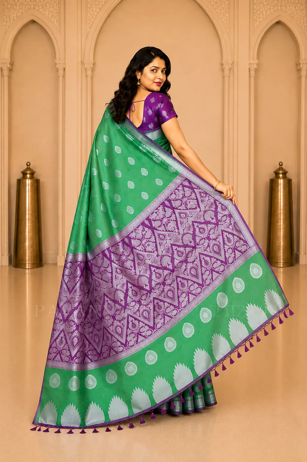 Semi Silk Saree- N6-02 - Image 3