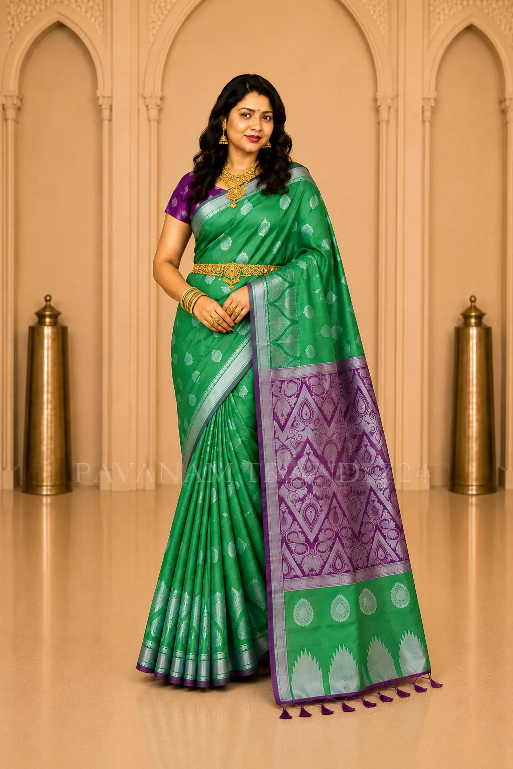 Semi Silk Saree- N6-02 - Image 5