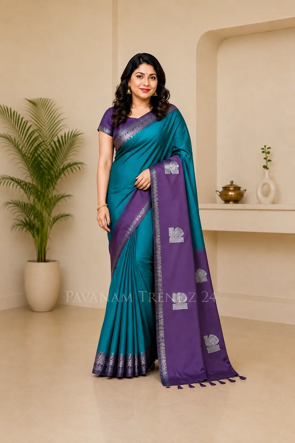 Semi Silk Saree- N7-03 - Image 2
