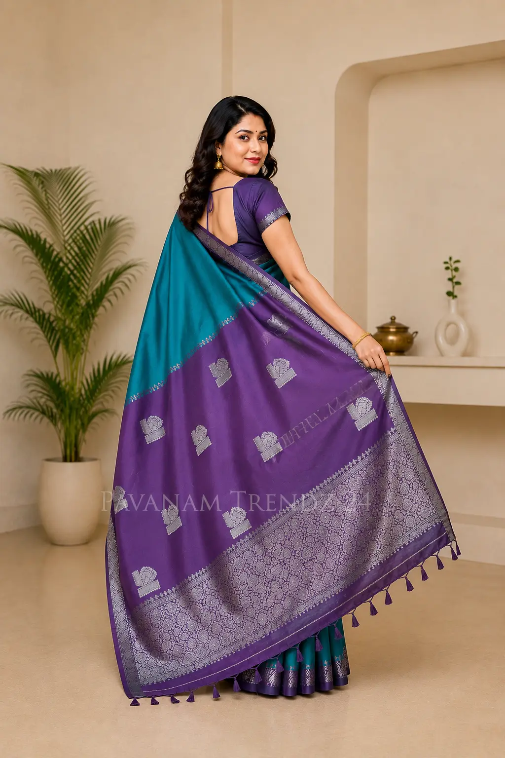 Semi Silk Saree- N7-03 - Image 3