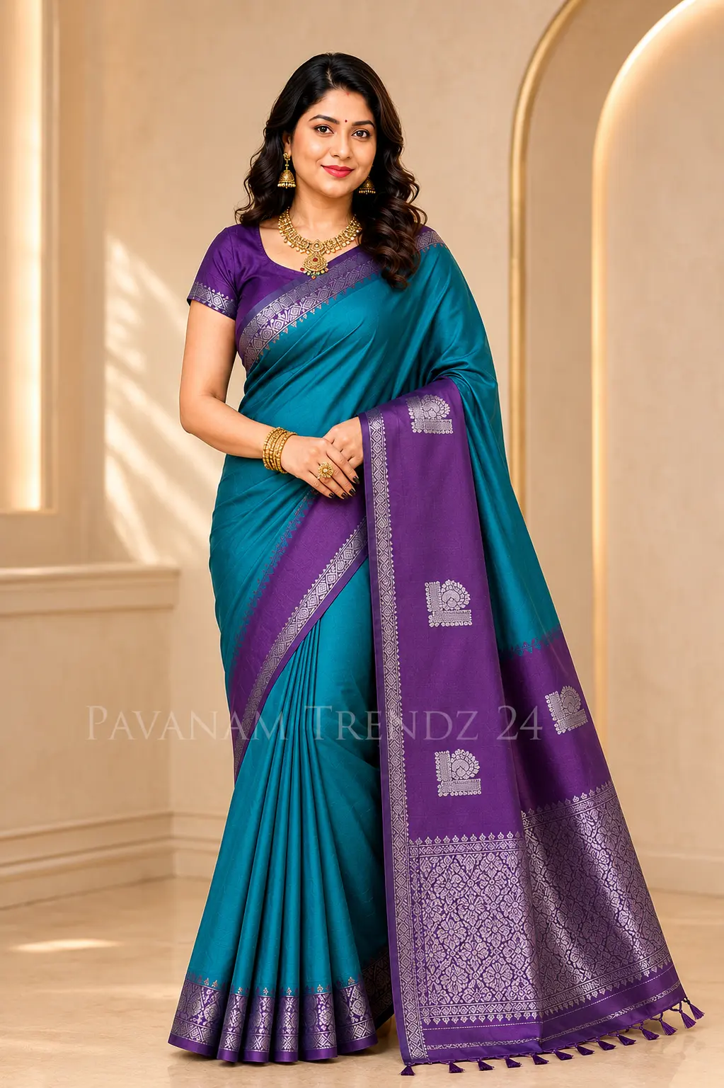 Semi Silk Saree- N7-03 - Image 5