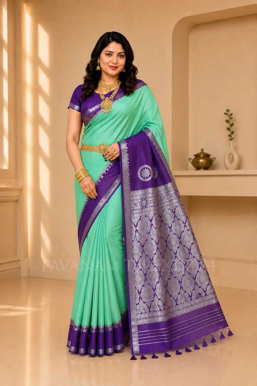 Semi Silk Saree- N7-04 - Image 5