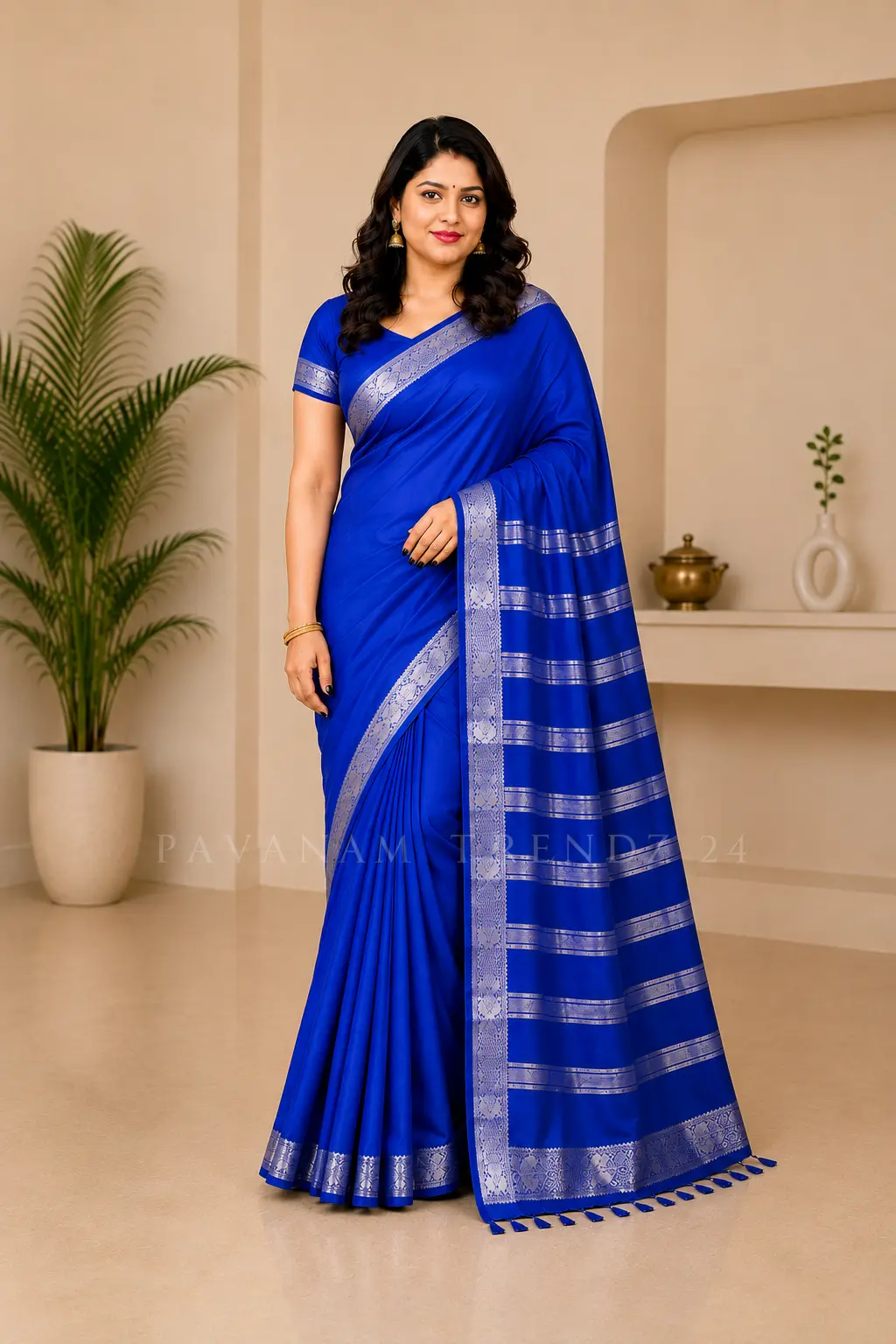 Mysuru Silk Crape Saree- N8-01 - Image 2