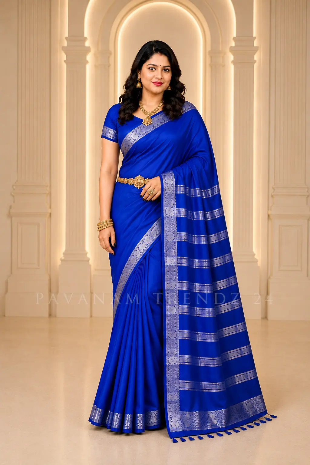 Mysuru Silk Crape Saree- N8-01 - Image 5
